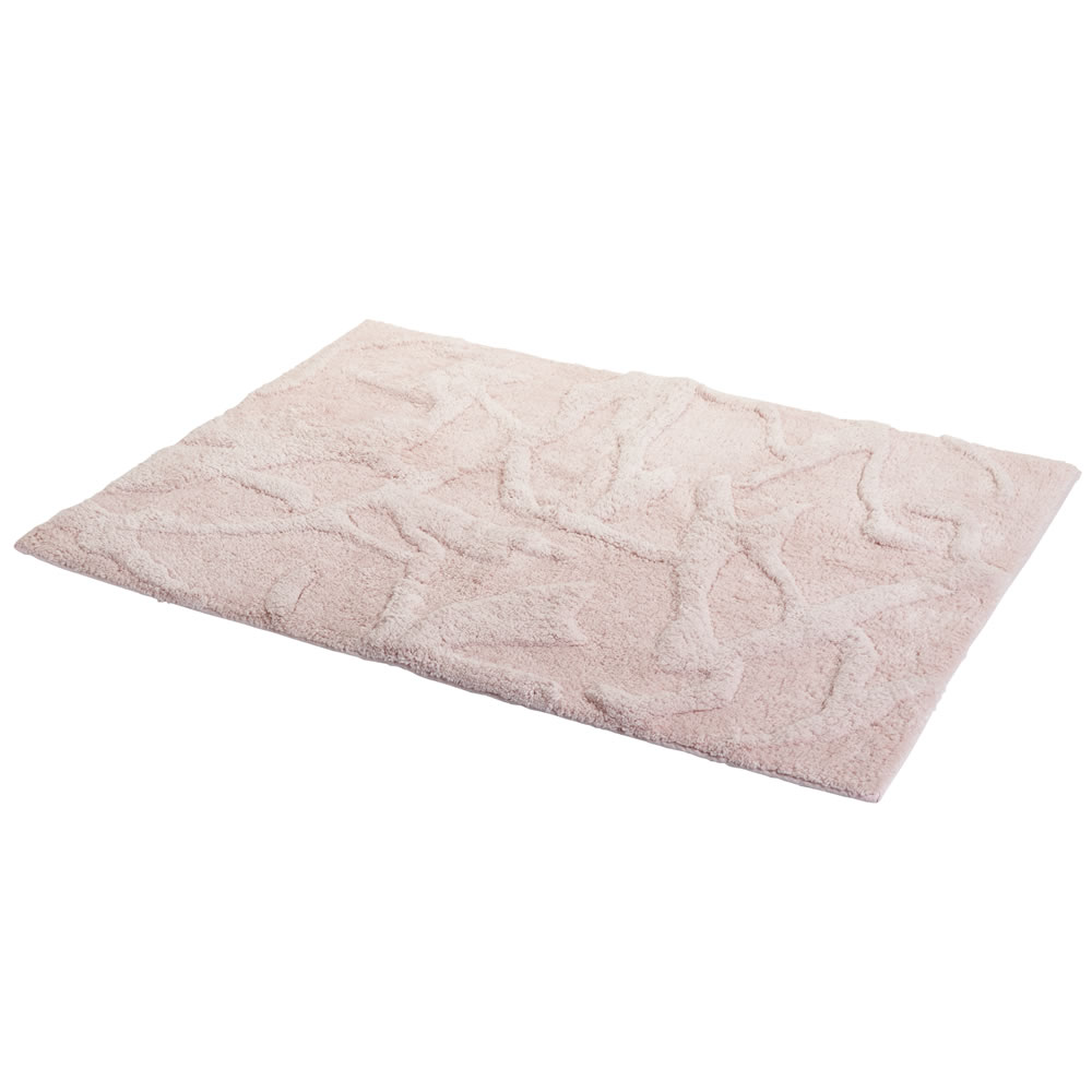 Wilko Treasured Pink Bath Mat Wilko