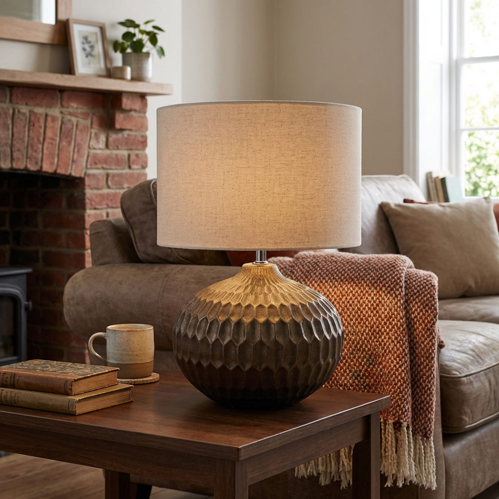 Levi Bronze Antique Table Lamp Image 7