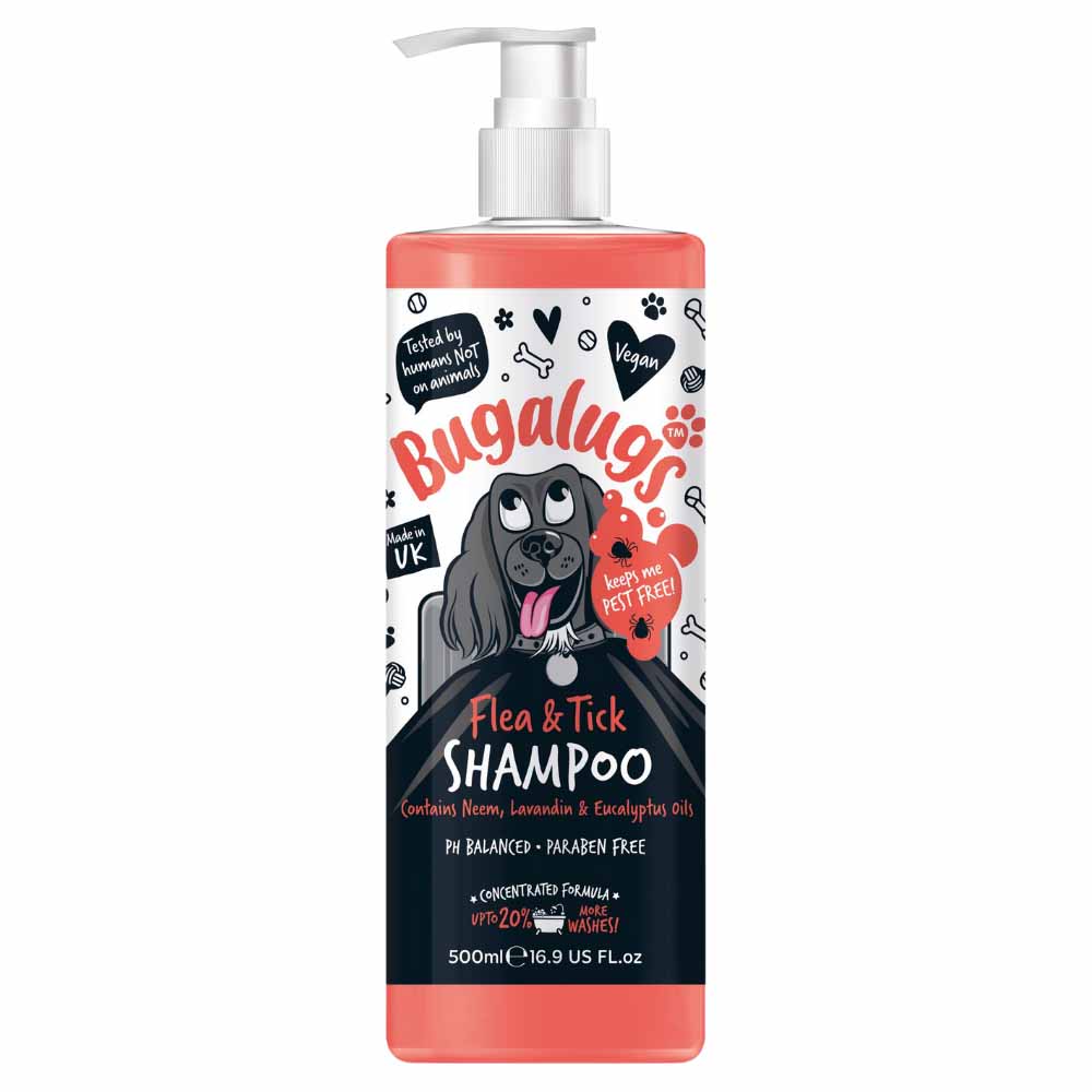 Bugalugs Flea & Tic Dog Shampoo 500ml Image 1