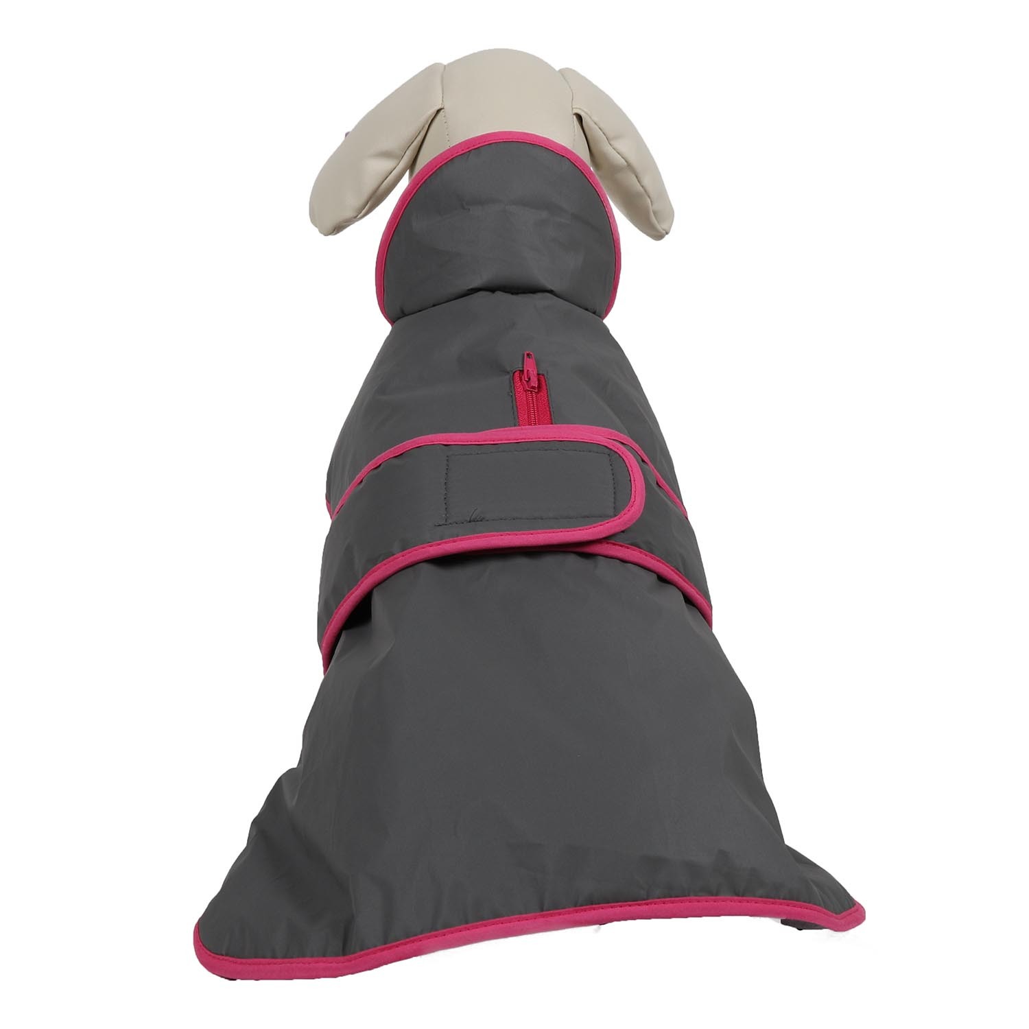 Reflective Chest Guard Dog Coat - Grey / 40cm Image 6