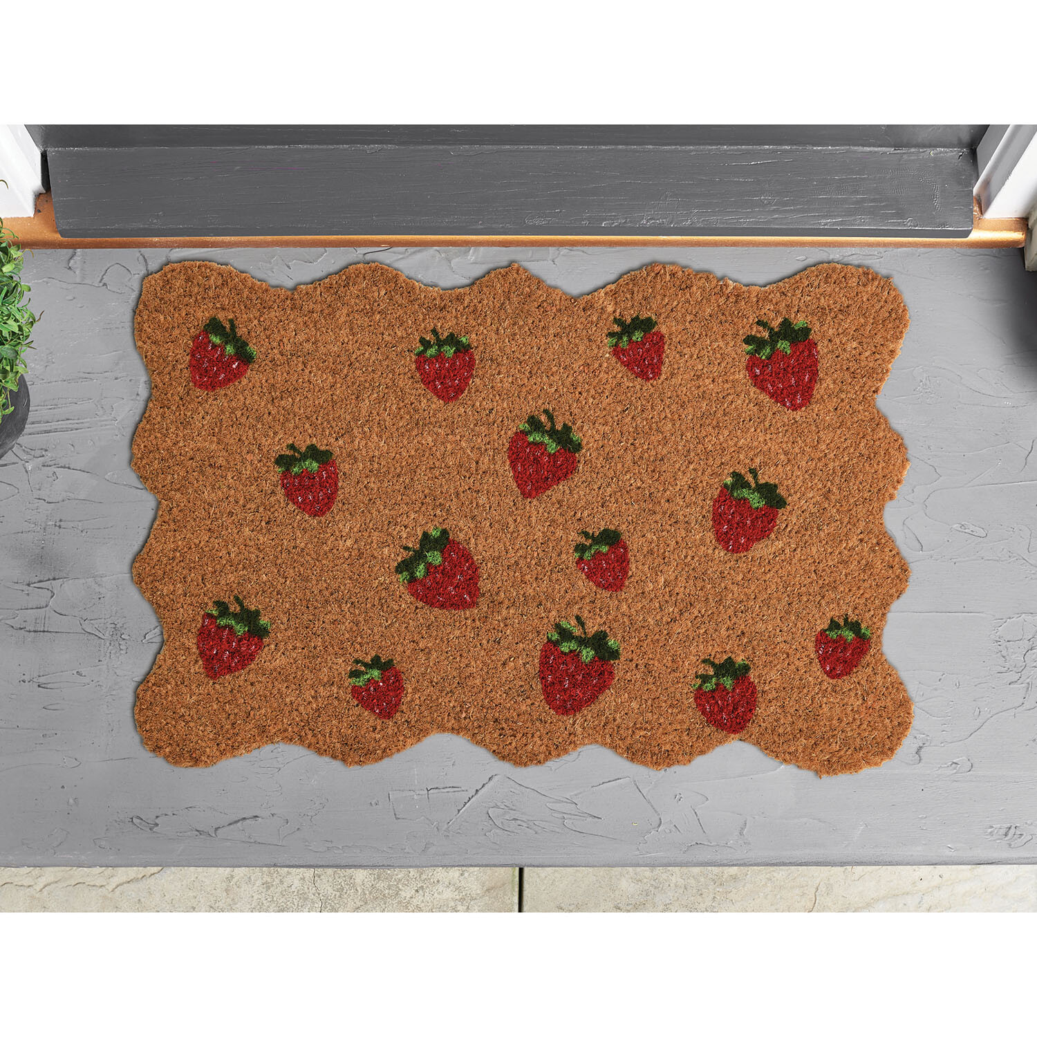 Decorative Printed Coir Mat - Brown Image 4