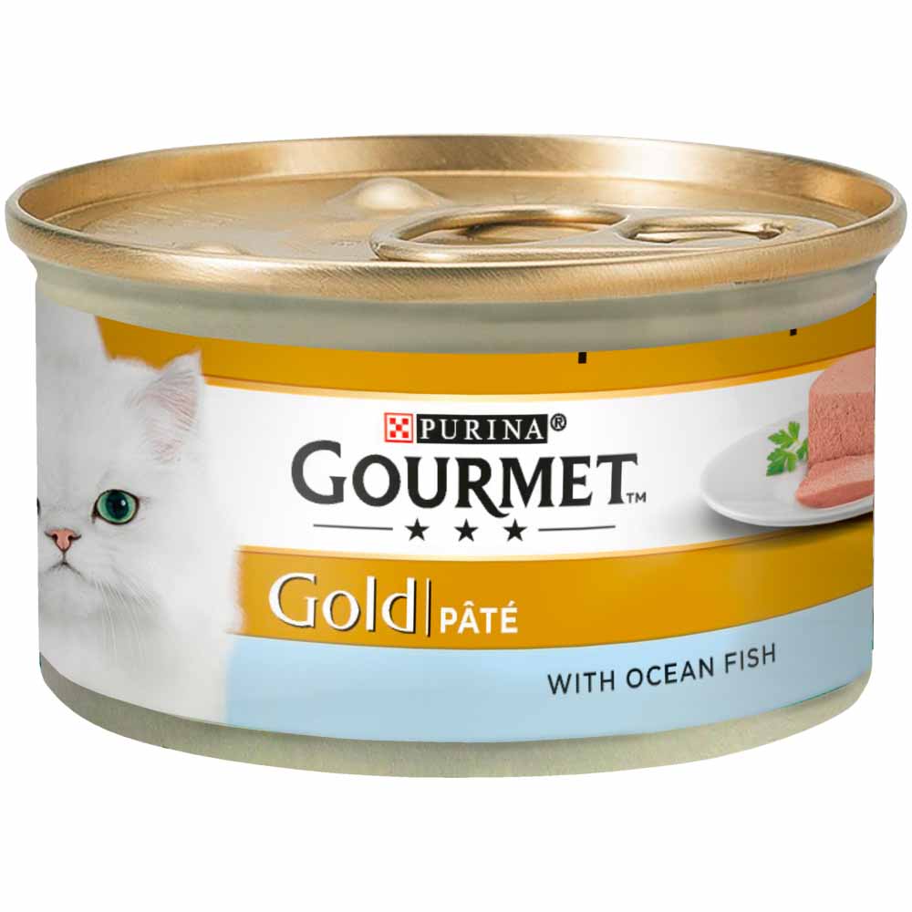 Gourmet Gold Tinned Cat Food Pate With Ocean Fish 85g Image 2