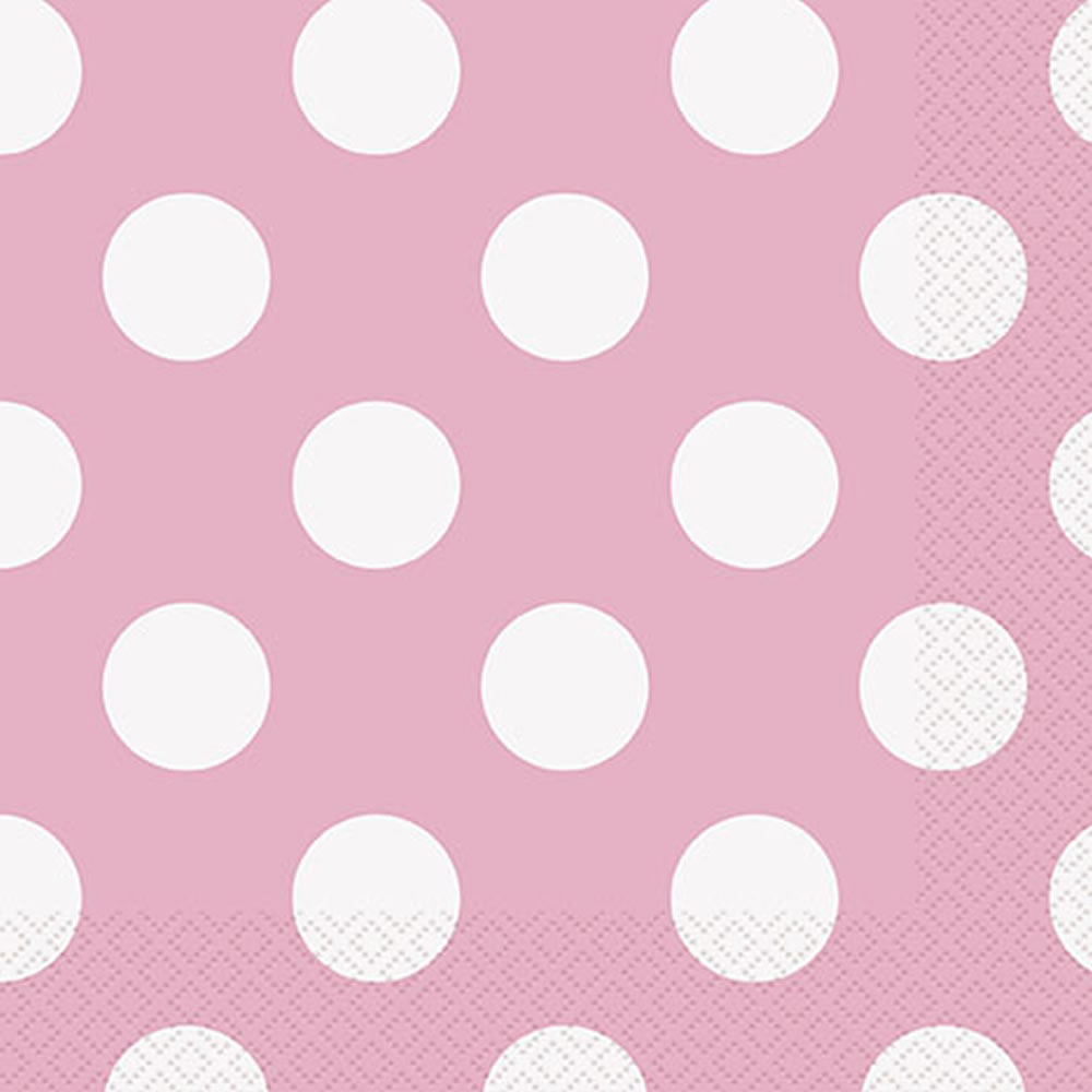 Unique Polka Dot Tableware Party Pack Pink Image 2