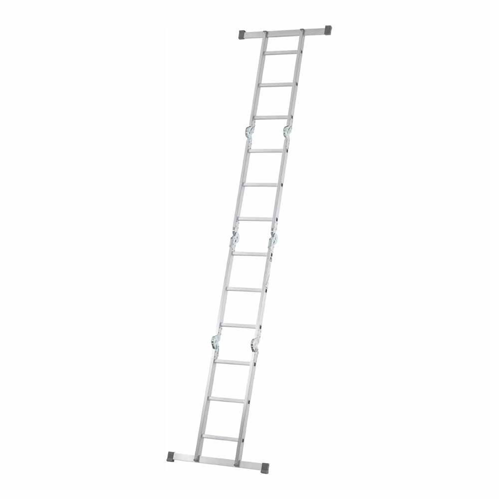Abru Werner 10 in 1 Multi-Purpose Ladder Aluminium Aluminium, steel, plastic  - wilko