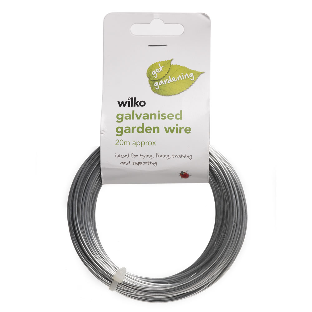 Wilko Galvanised Garden Wire 1.5mm x 20m Image