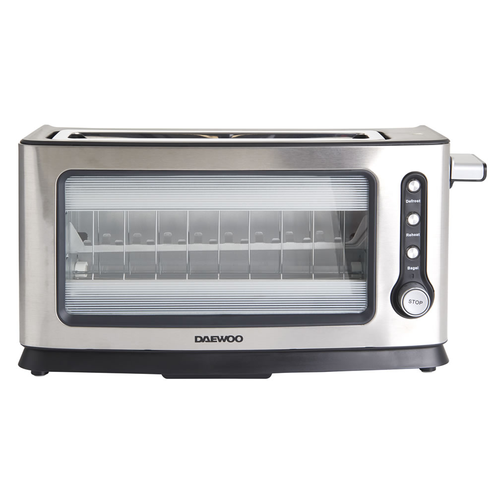 Daewoo 2 Slice Glass Toaster Wilko