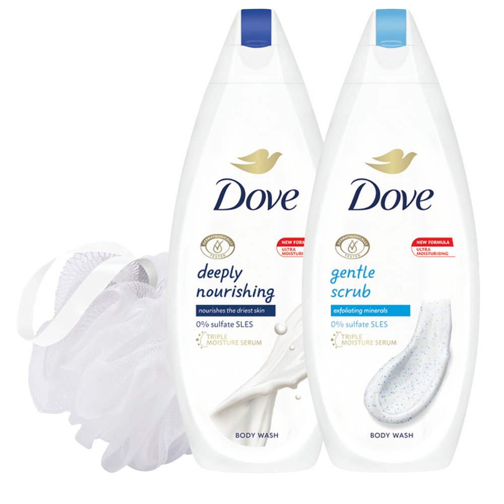 Dove Gently Nourishing Body Wash Collection Gift Set Wilko