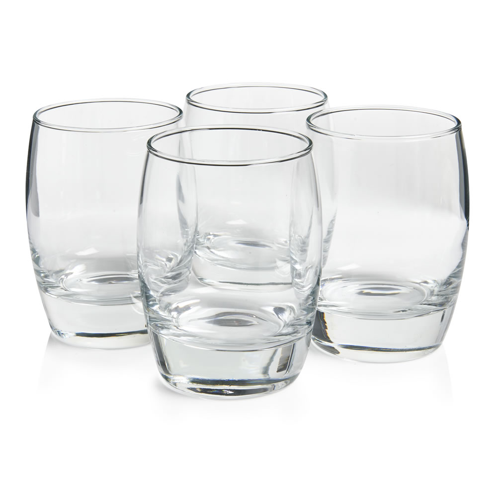 Wilko Teardrop Tumbler 4 pack Image