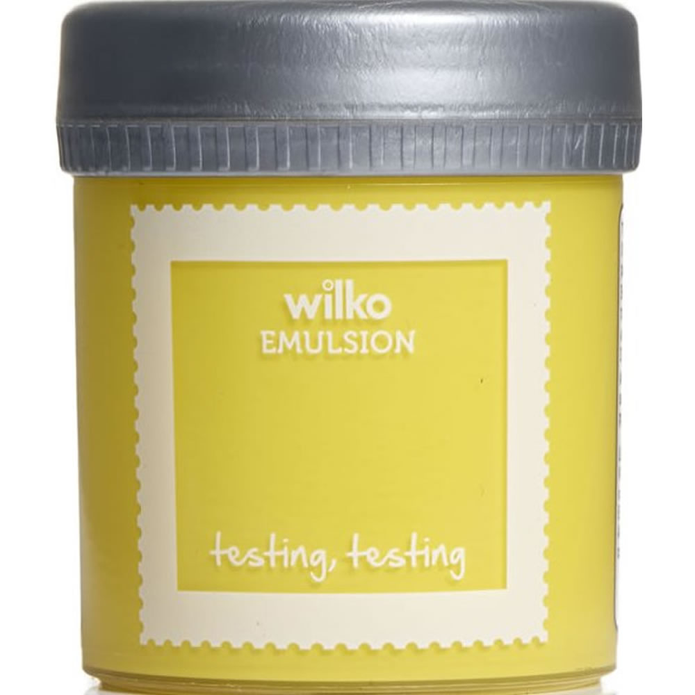 Wilko Lemon Burst Emulsion Paint Tester Pot 75ml Image 1