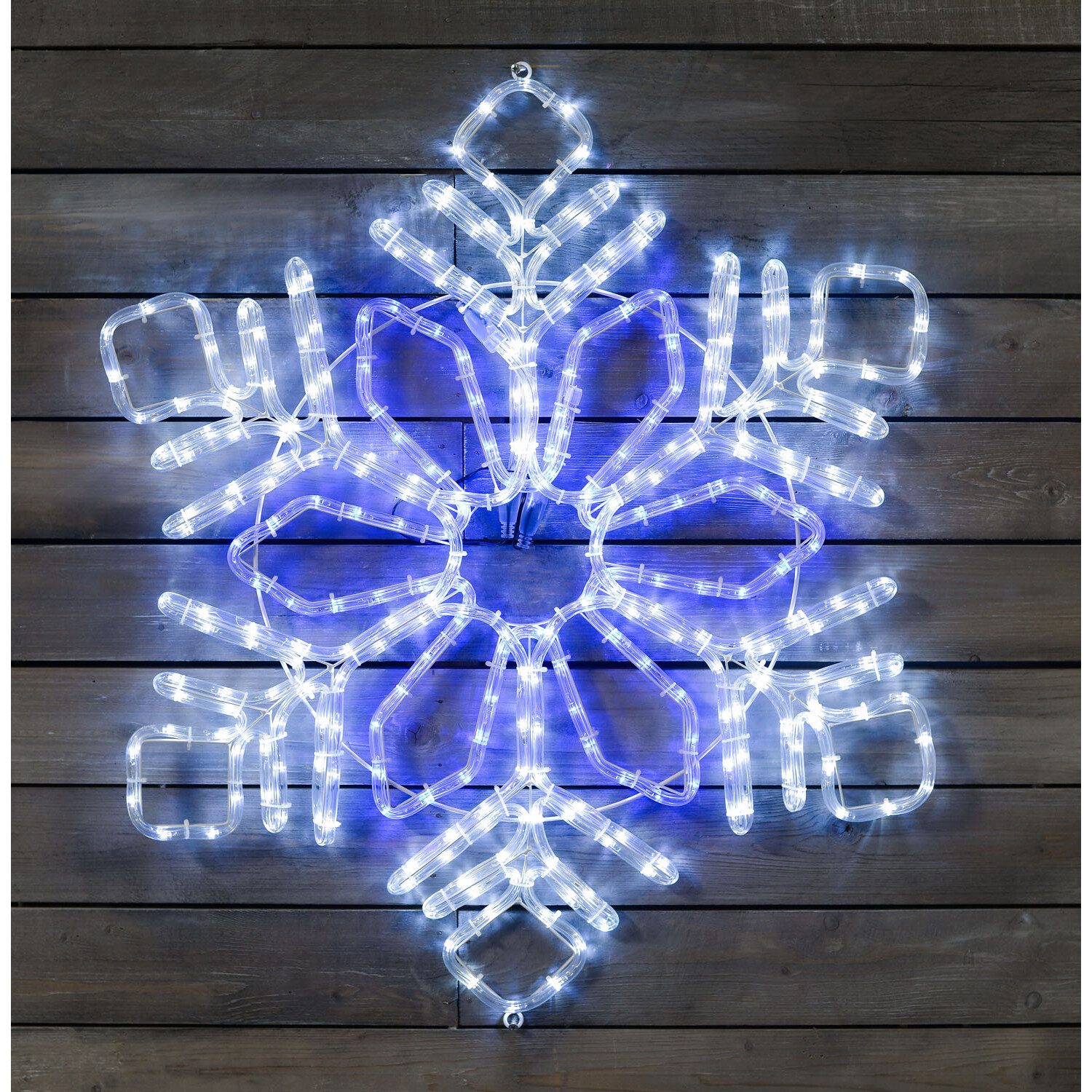 Snowflake Rope Light - Blue Image 1