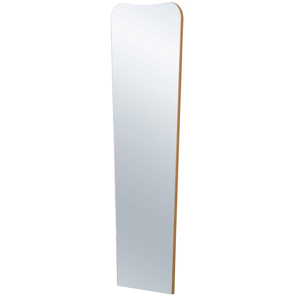 Yearn Contemporary Gold Curved Tall Mirror 148 x 46cm Image 1
