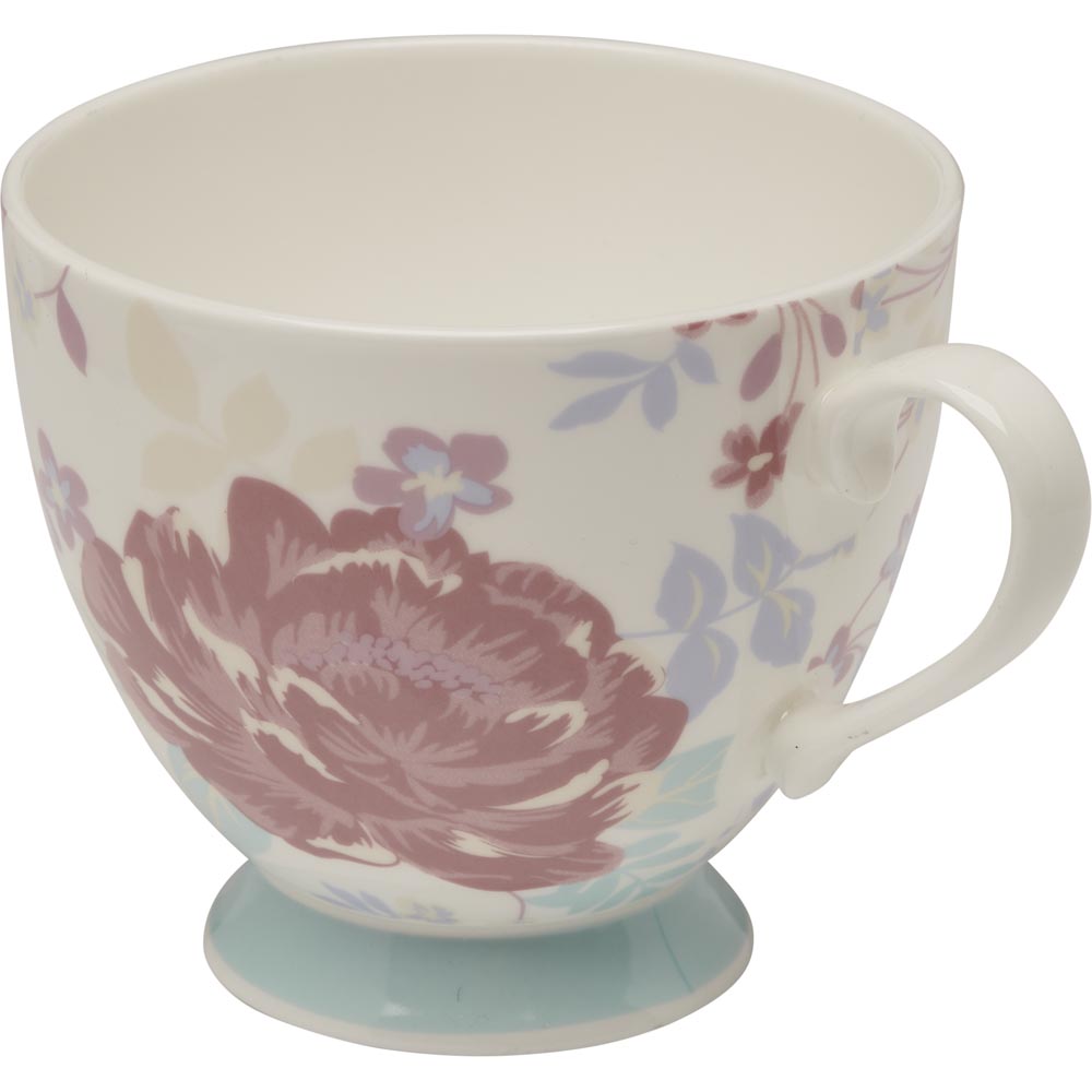 Wilko Floral Tea Cup White Image 3