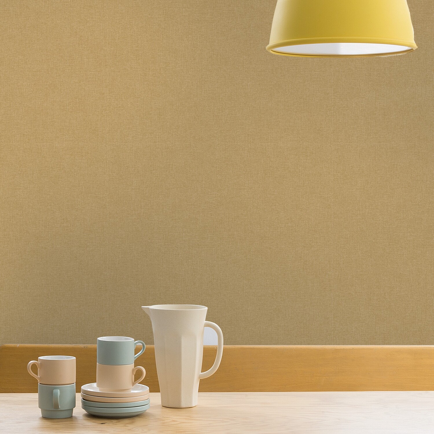 Grandeco Panama Wallpaper - Ochre Image 3