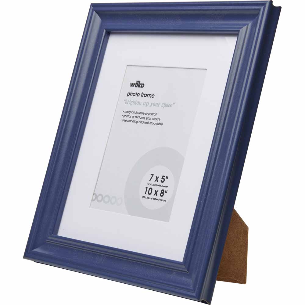 Wilko Vintage Navy Blue Photo Frame 10 x 8in Wilko