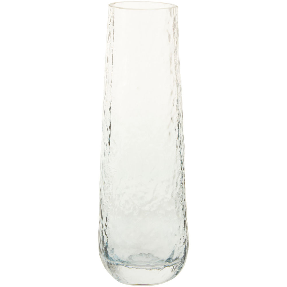 Premier Housewares Blue Brock Glass Vase Small Image 1