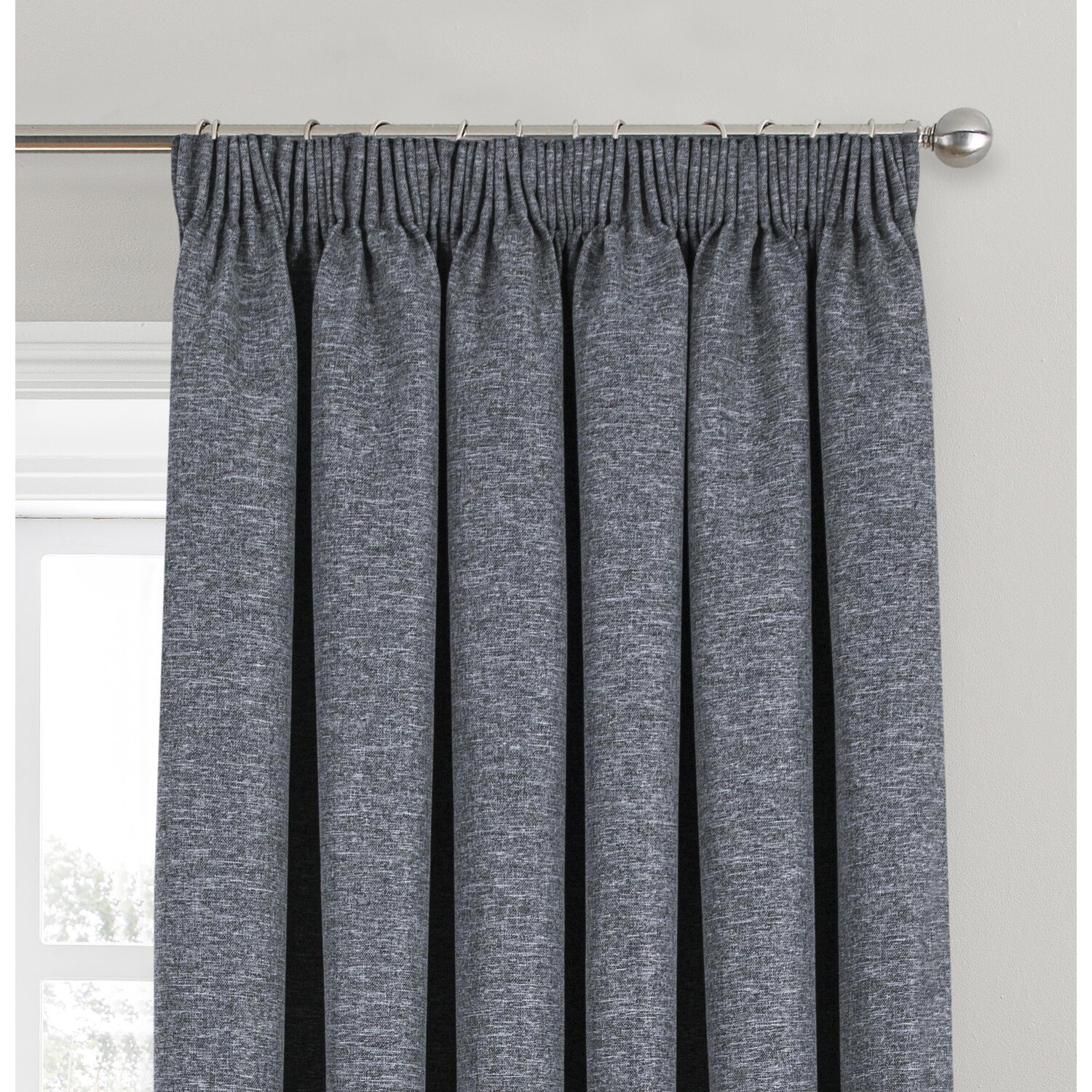Divante Dusk Blackout Thermal Curtains - Charcoal / 168cm / 229cm Image 3