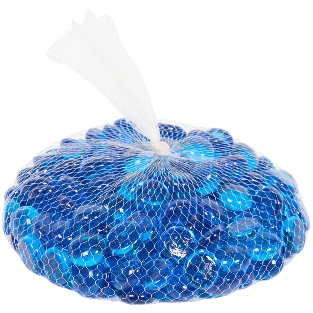 Glass Decorative Pebbles Blue Image 3