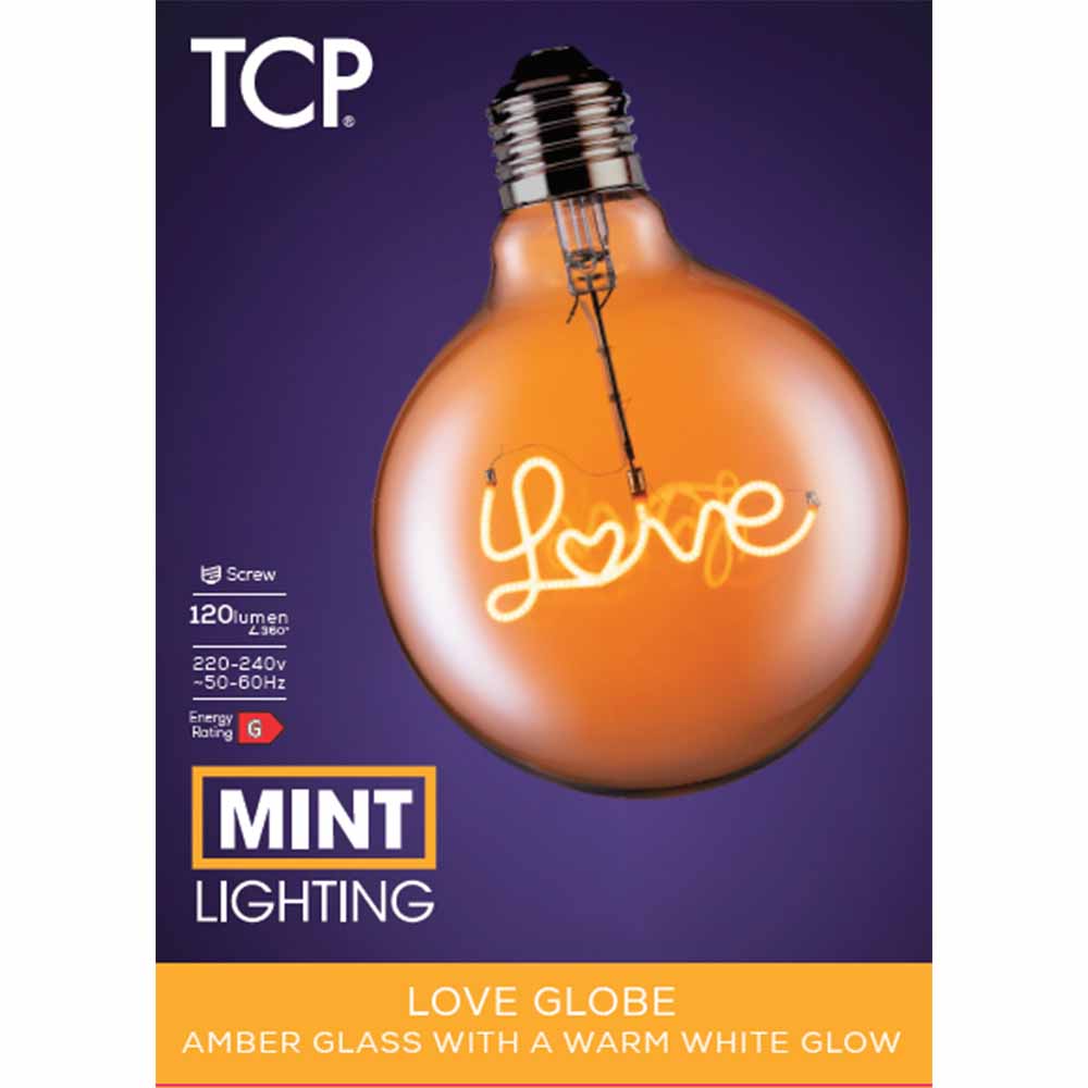 TCP LED Love Globe 120l E27 Warm White Image 1