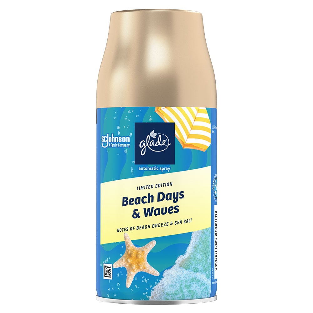 Glade Beach Days and Waves Automatic Spray Air Freshener Refill Case of 4 x 269ml Image 2