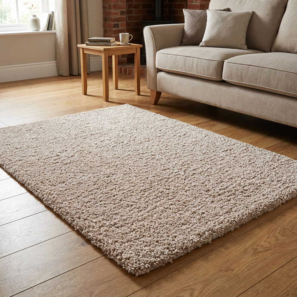 Kingston Textured Rug  - Champagne / 100cm Image 8