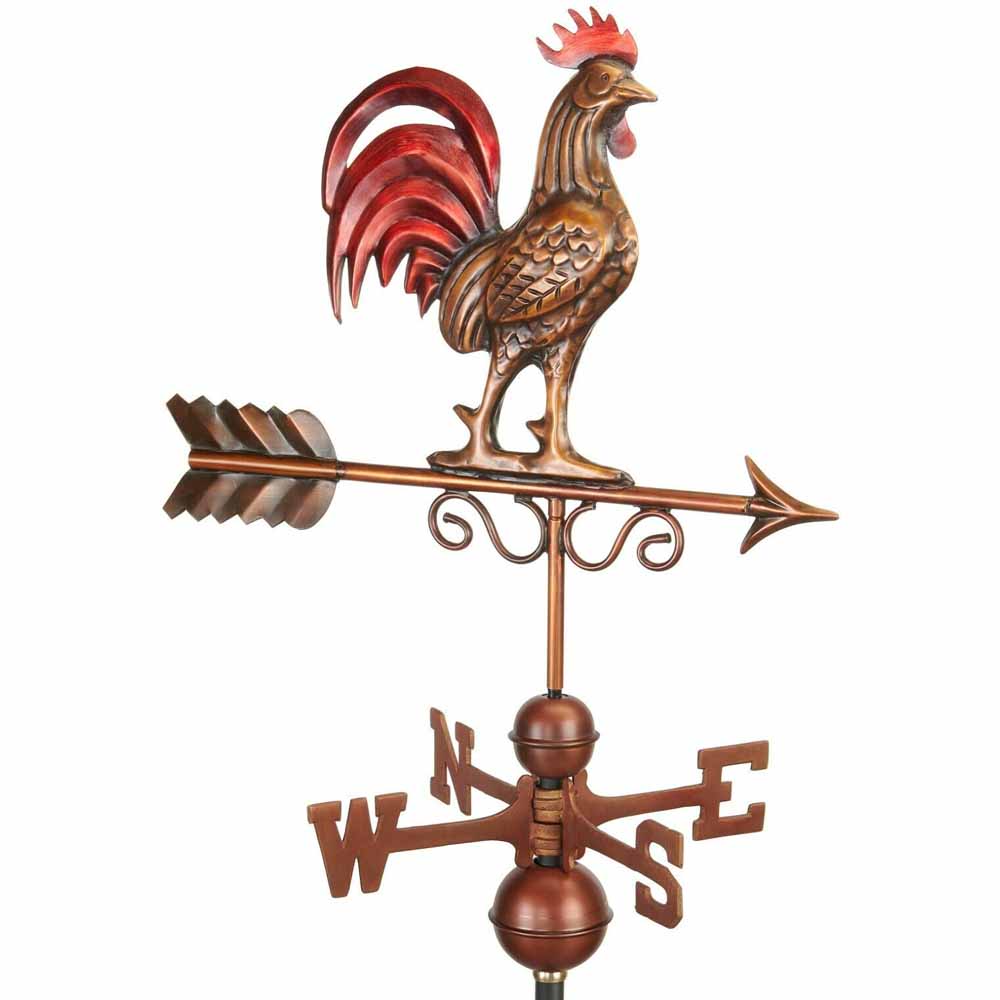 Espira Red Bantam Bronzed Farmhouse Weathervane Image 1