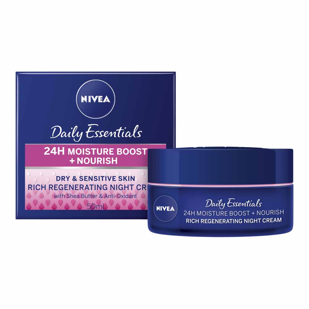 Nivea Nourishing Night Cream for Dry & Sensitive Skin 50ml Image 2