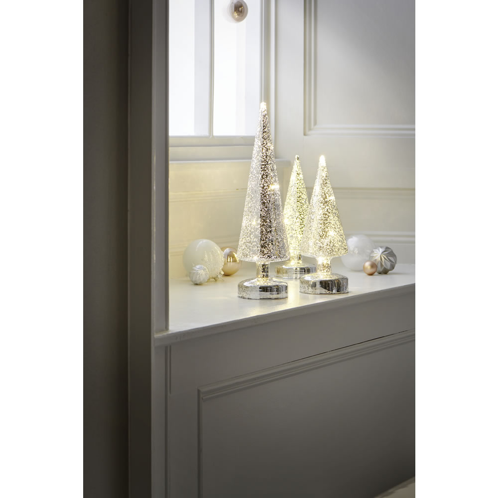 Wilko Medium Winter Wonder LED Tree Christmas Ornament Wilko