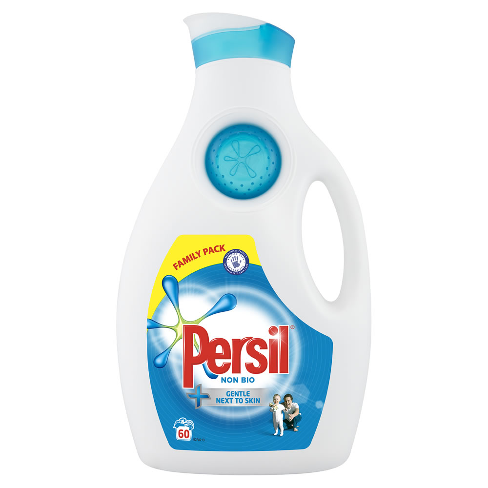 Persil Small and Mighty Liquid Detergent Non Bio 60 Washes 2.1L Wilko