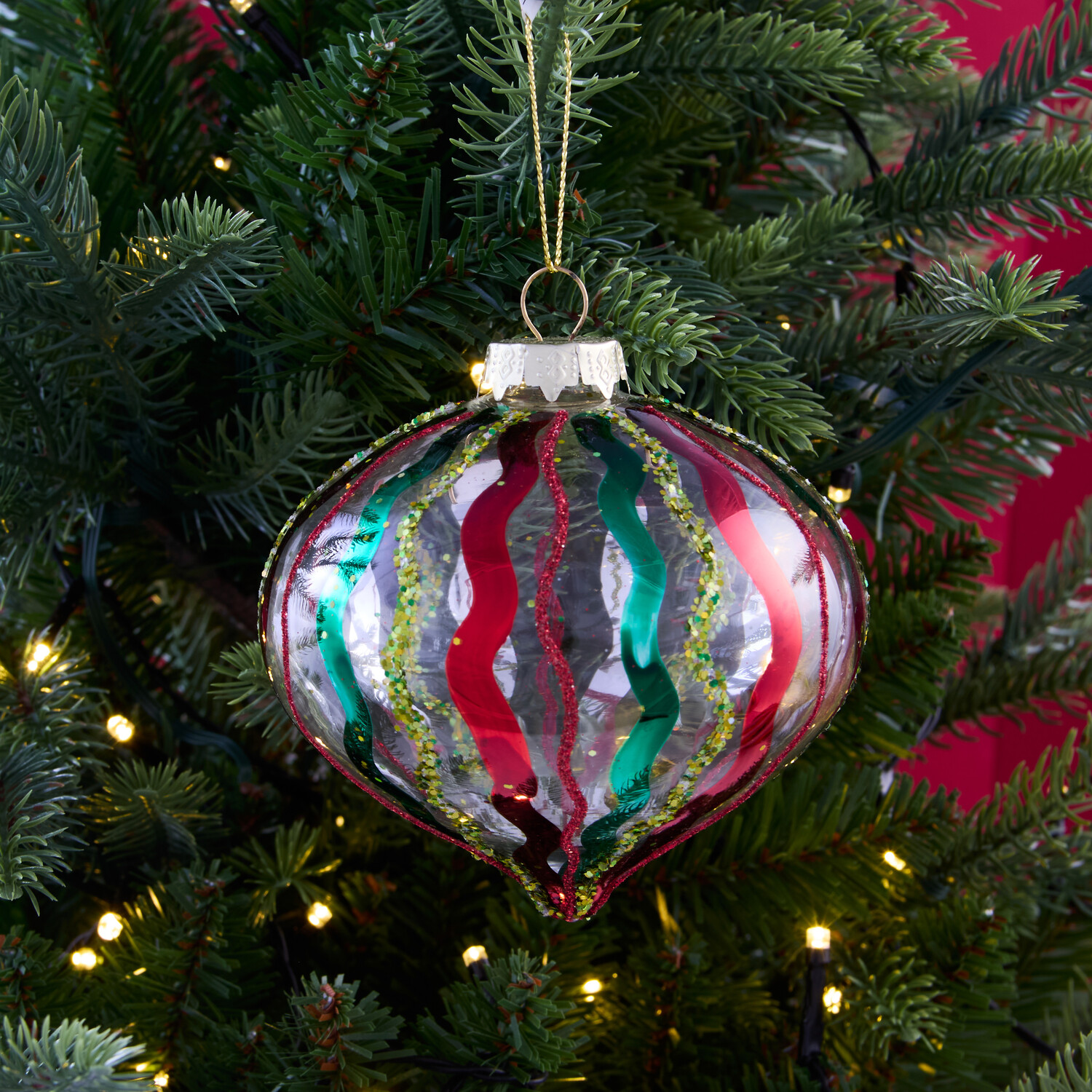 Wavy Glass Bauble Image 7