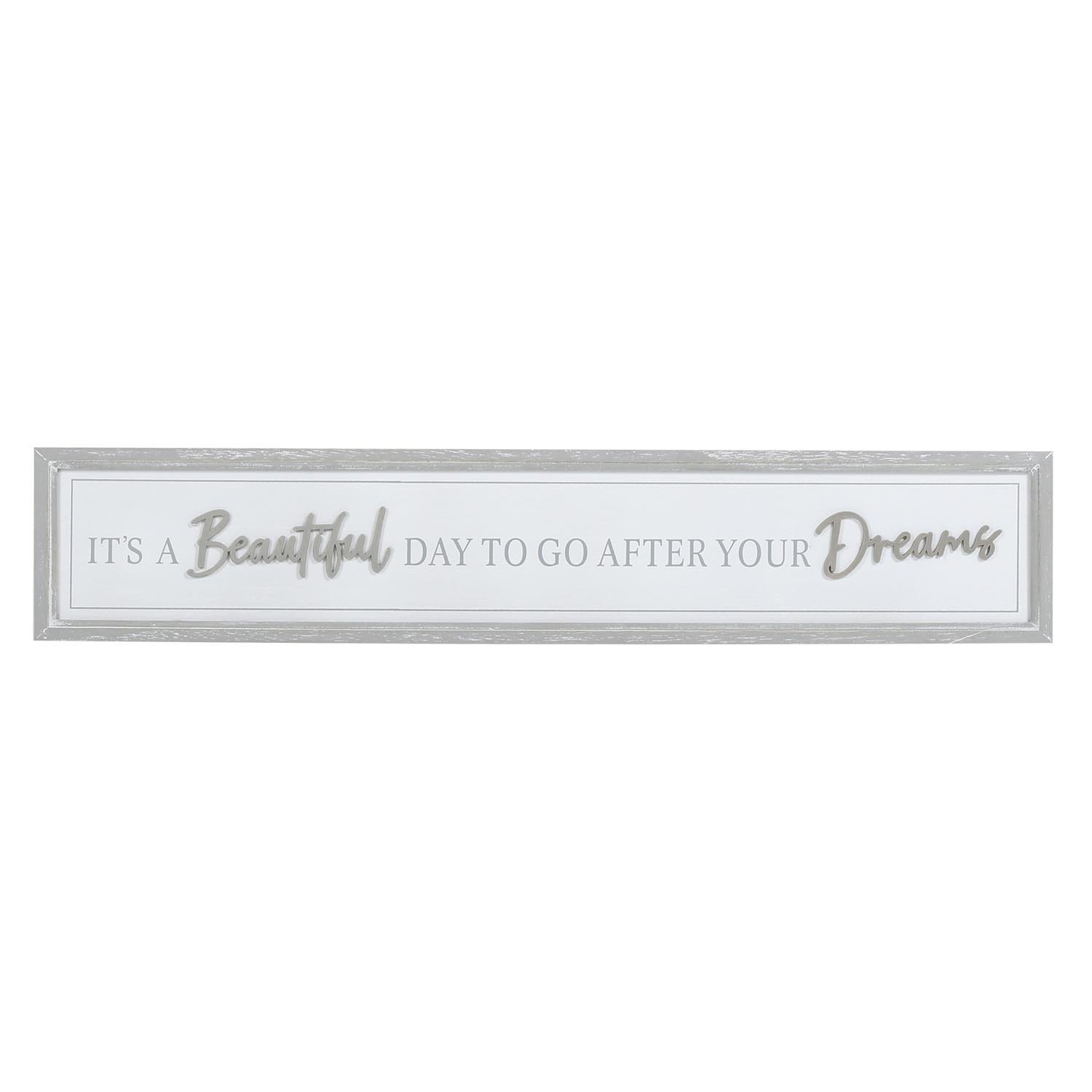 Grey Framed 3D Sentiment Plaque Image 1