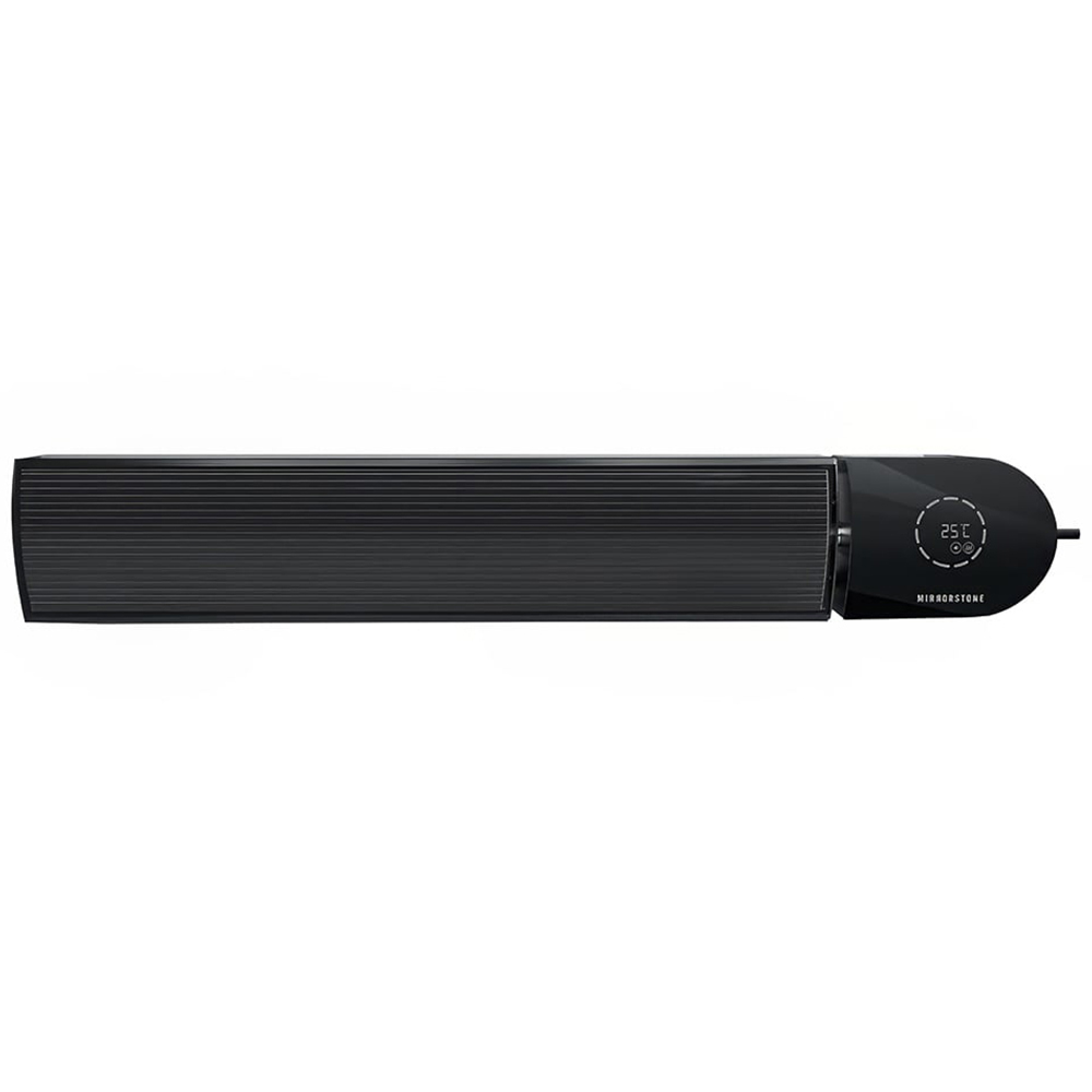 Mirrorstone Ionis Black WiFi Remote Controllable Infrared Bar Heater 1200W Image 3