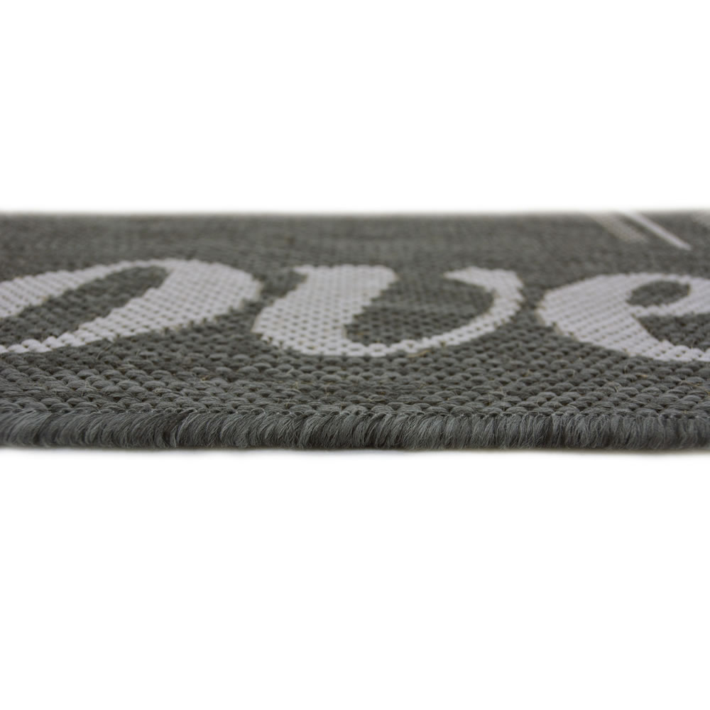 County Words Rug Grey 120 x 170cm Wilko