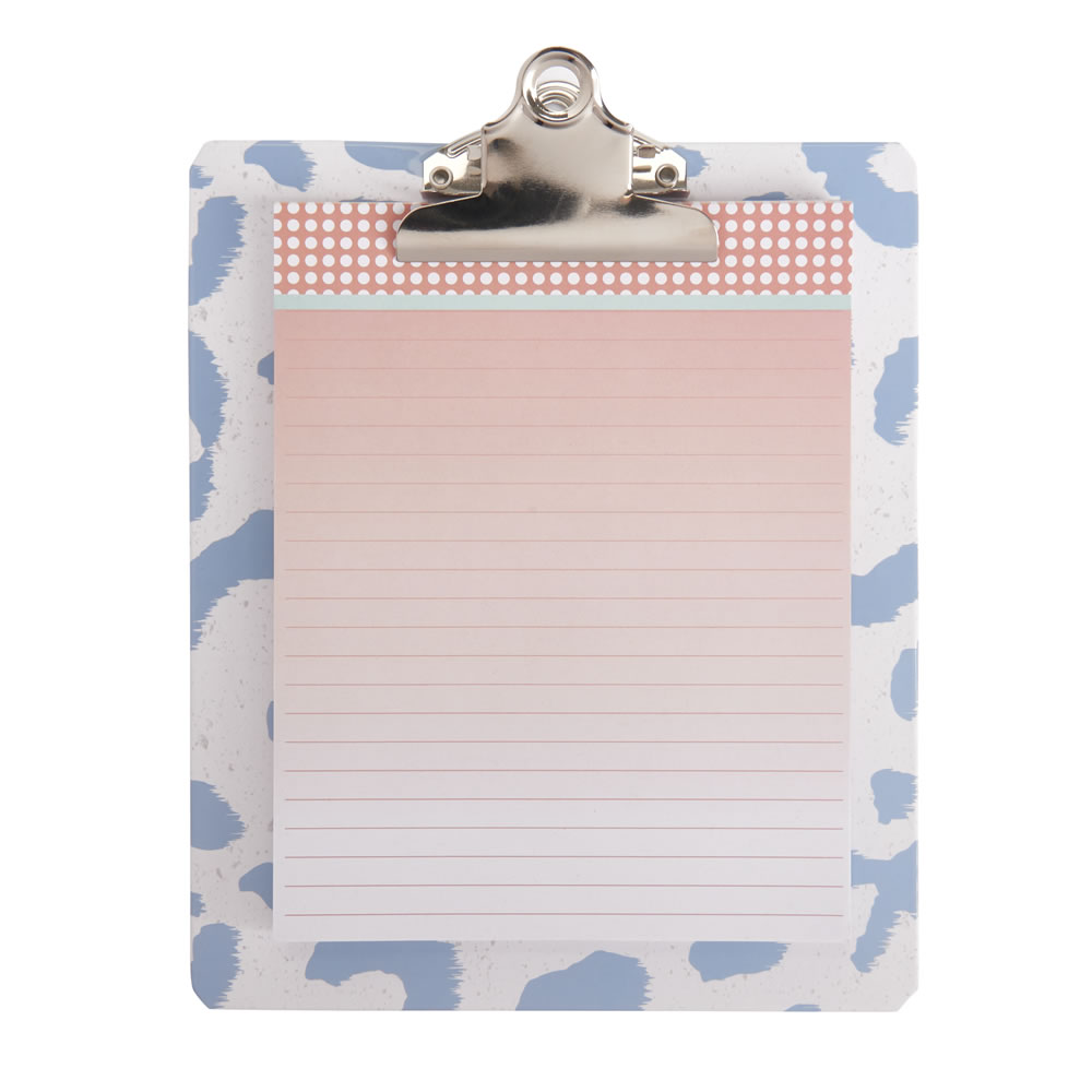 Wilko Sassy Stationery Mini Clipboard and A5 Pad Wilko
