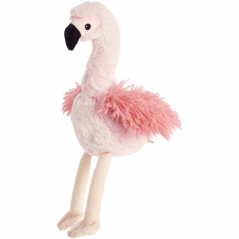 Wilko Tula the Flamingo Plush Soft Toy 25cm Image 1