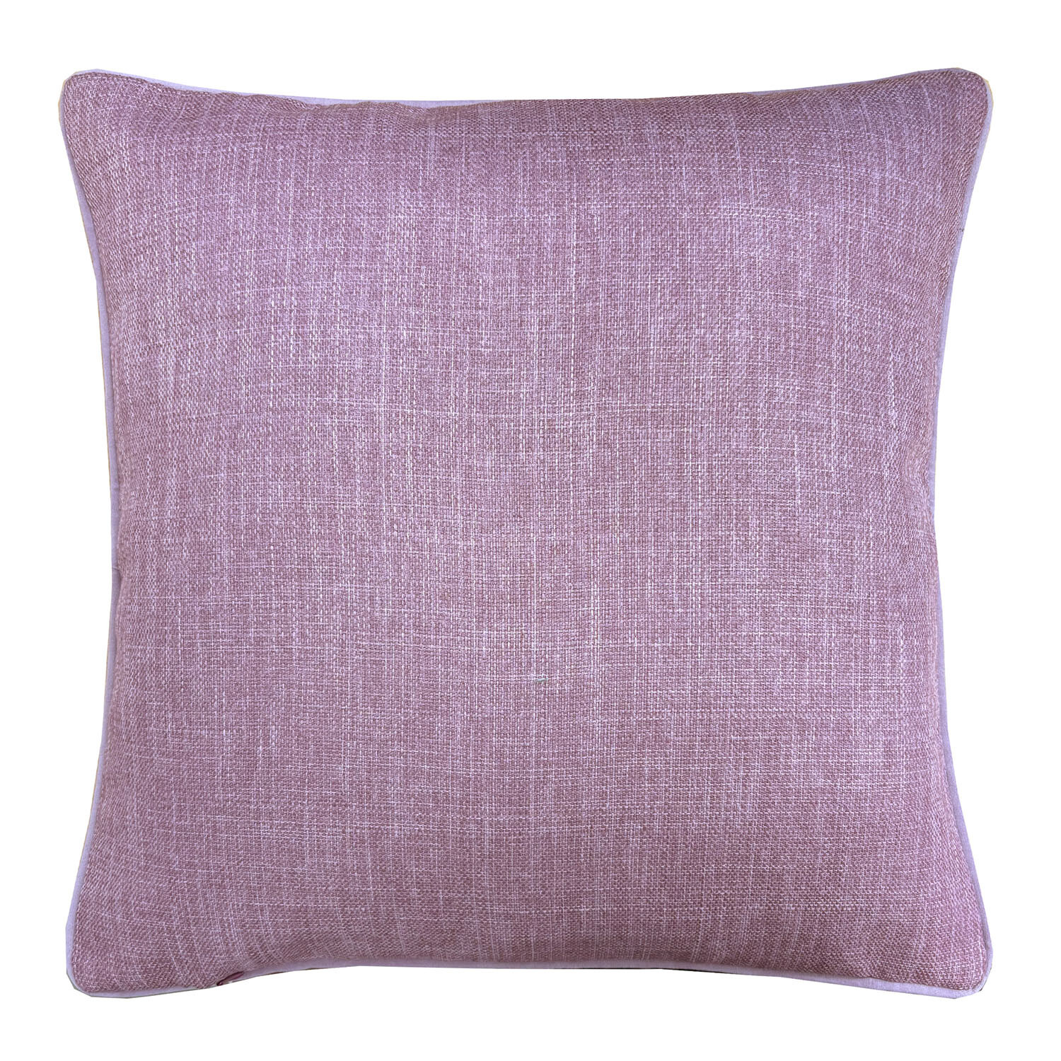 Sloane Faux Linen Cushion - Blush Image 1