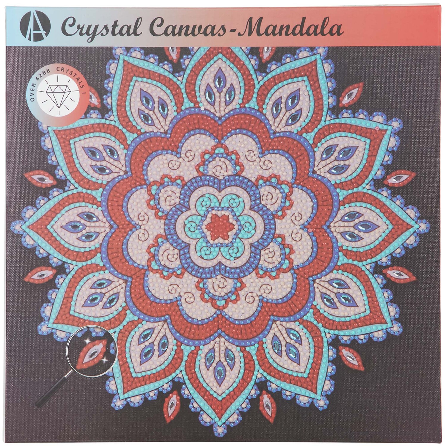 Mandala Crystal Canvas Kit - Multicolour Image 8