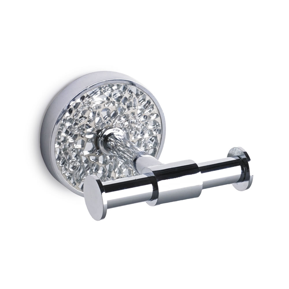 Wilko Mosaic Robe Hook Silver Wilko