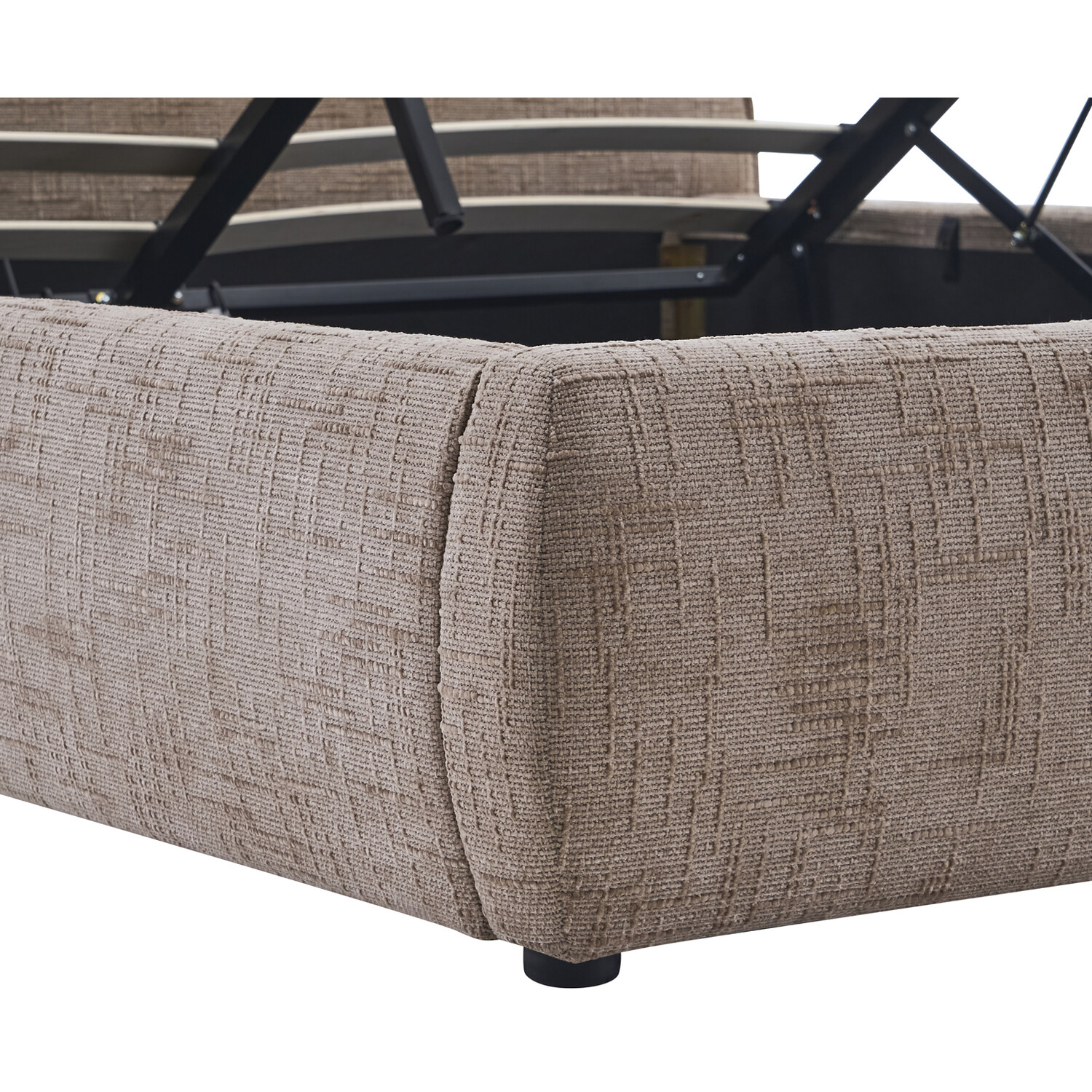 Margot Ottoman Bed Brown Double Image 9