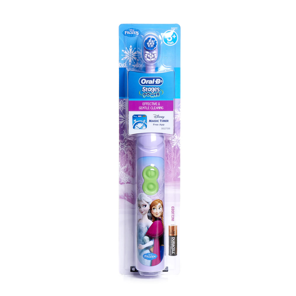 Oral B Frozen Toothbrush Battery Operated Effective Gentle Cleaning Battery Inc. 