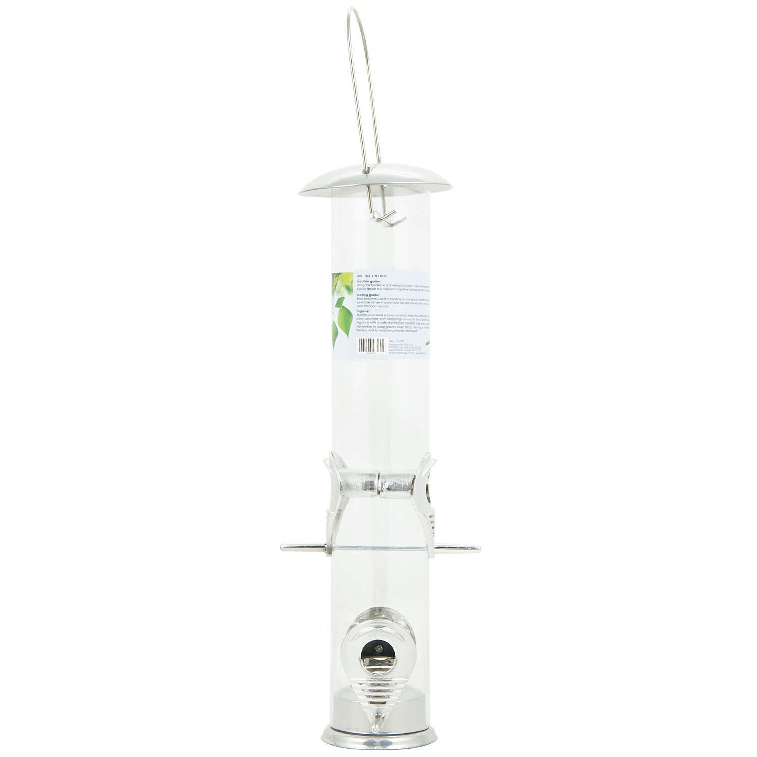 Large Seed Feeder - Clear Image 1