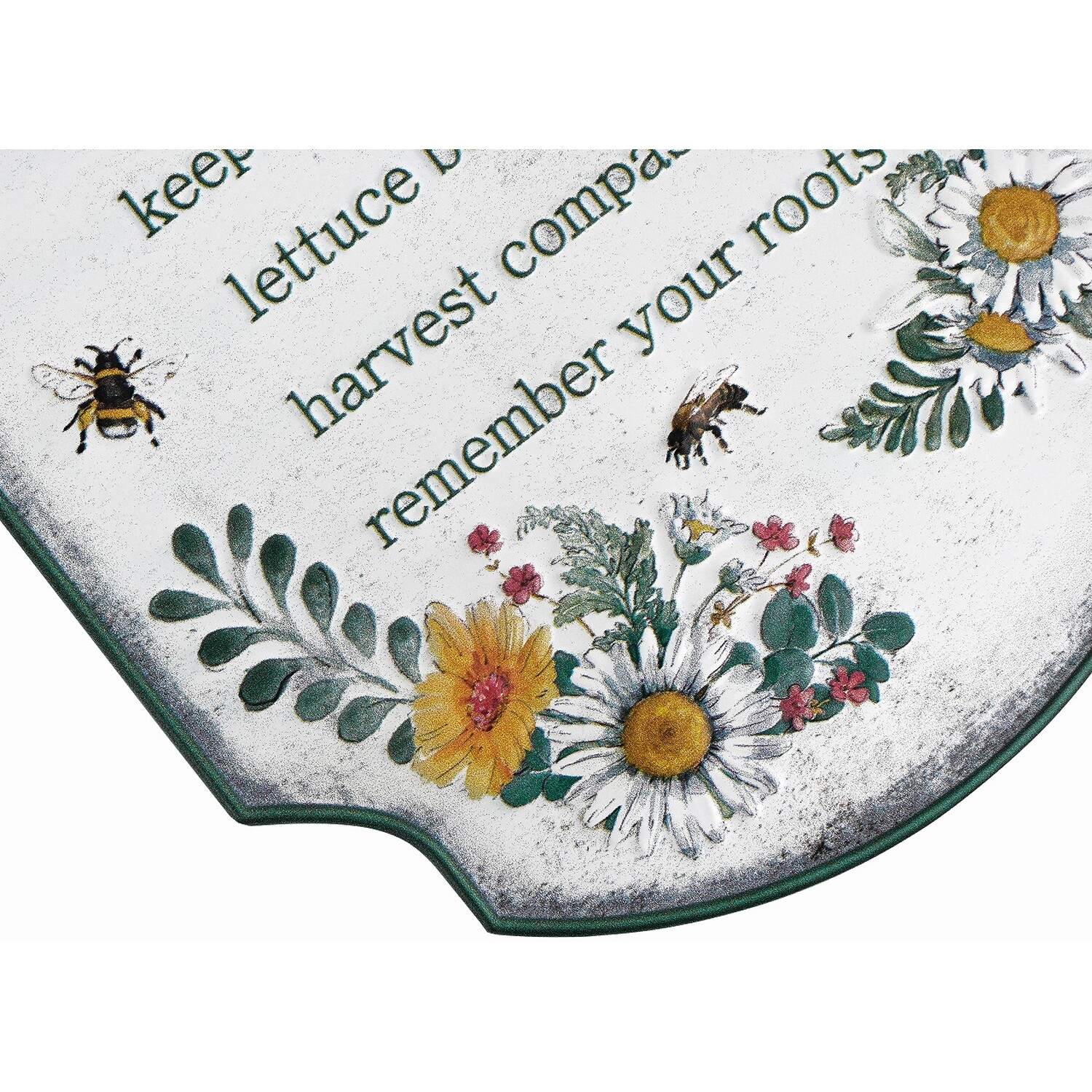 Garden Wisdom Metal Sign - White Image 3