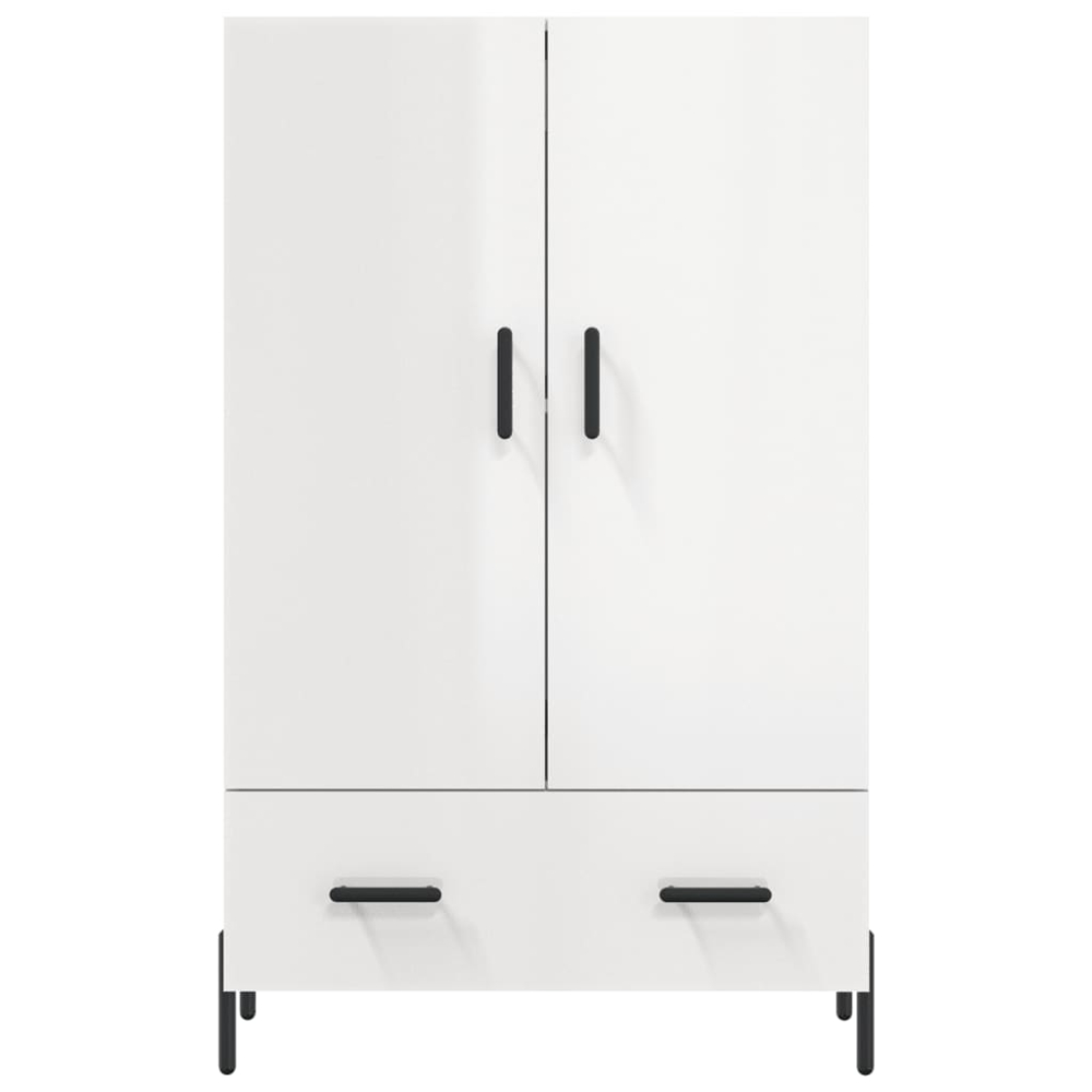 vidaXL 2 Door Single Drawer White Highboard Image 6