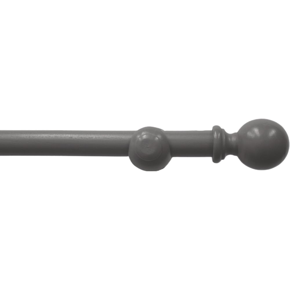 Caecus FX 300cm Wooden Grey Eyelet Curtain Pole Image 1