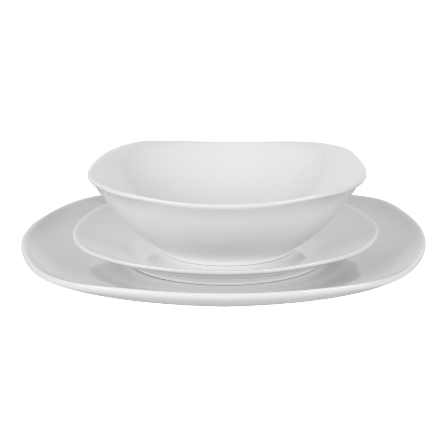 Quadra White 12 Piece Dinner Set Image 1