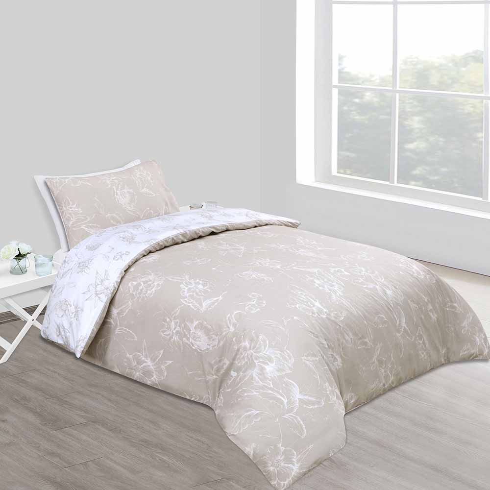 Wilko Etched Floral Duvet Set Single Wilko