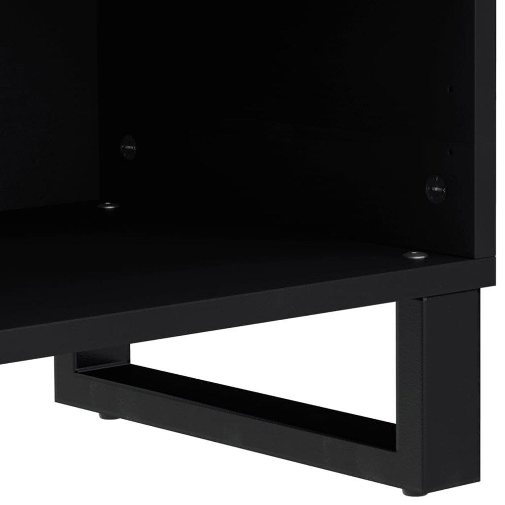 vidaXL Single Door 2 Open Shelf Honey Brown Solid Wood Mango TV Cabinet Image 8