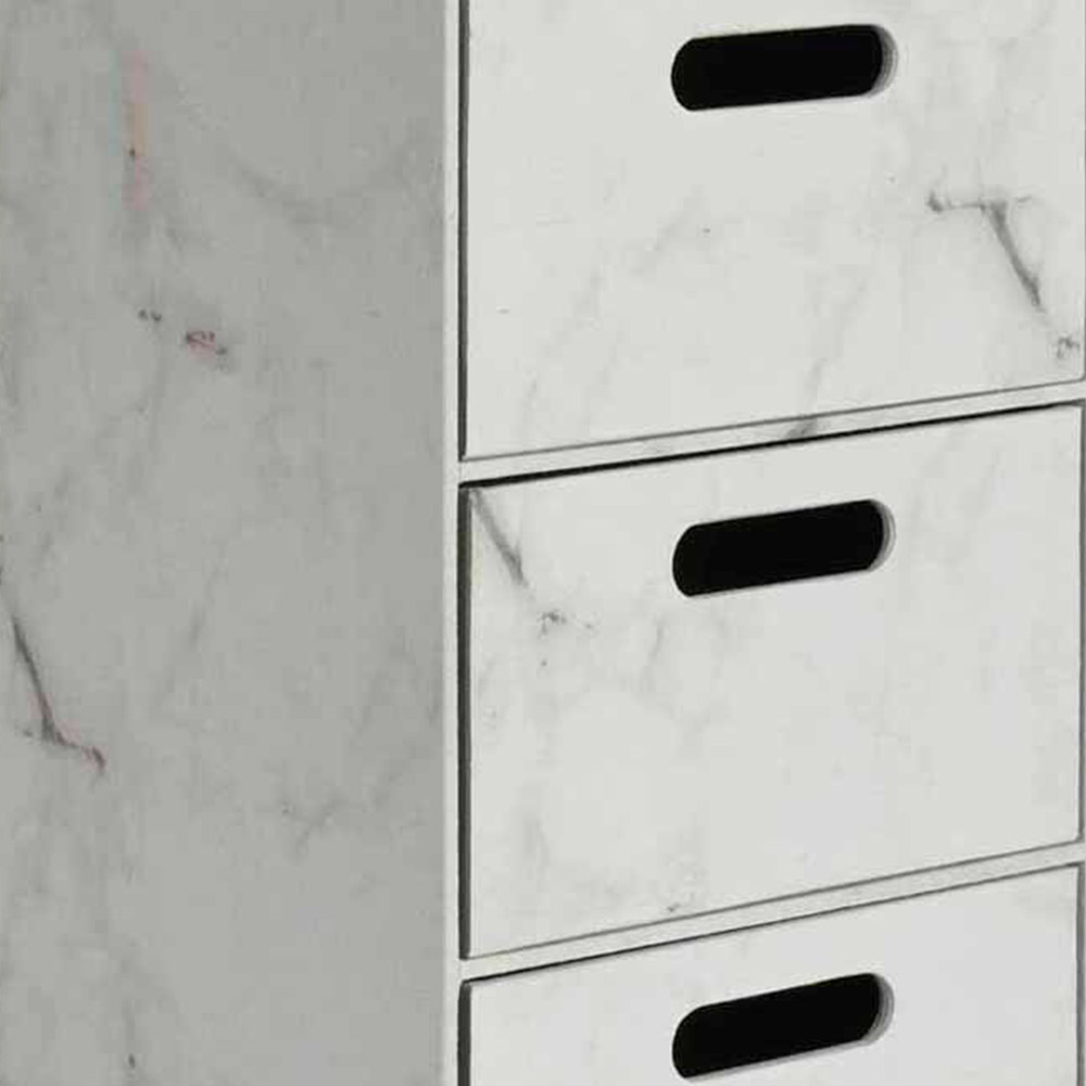Wilko Marble 3 Drawer Unit Wilko