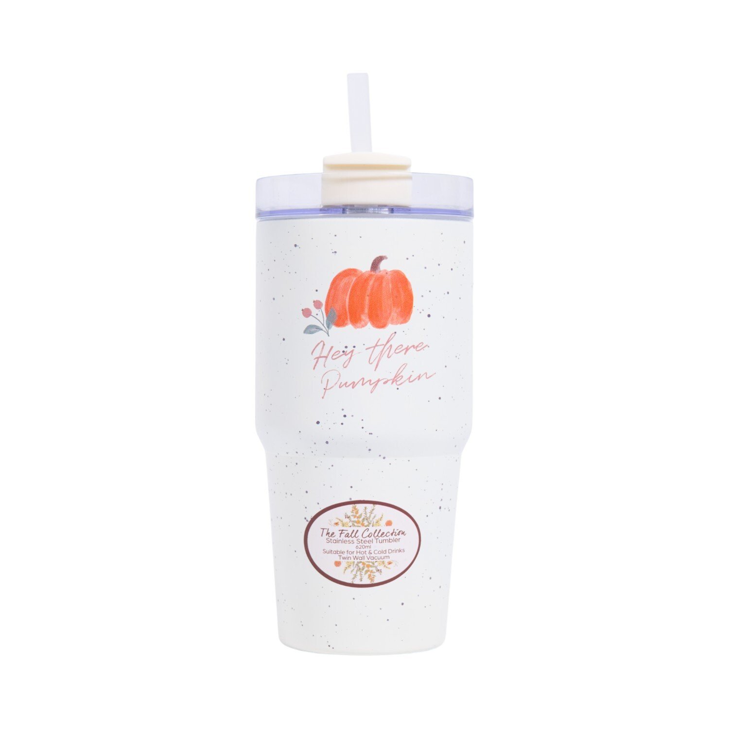3D Print Autumn Double Wall Vacuum Tumbler White Image 1