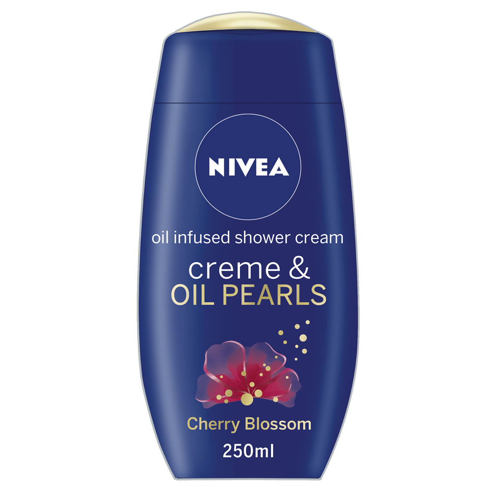 Nivea Scent of Cherry Blossom Shower Creme and Oil Pearls 250ml Image