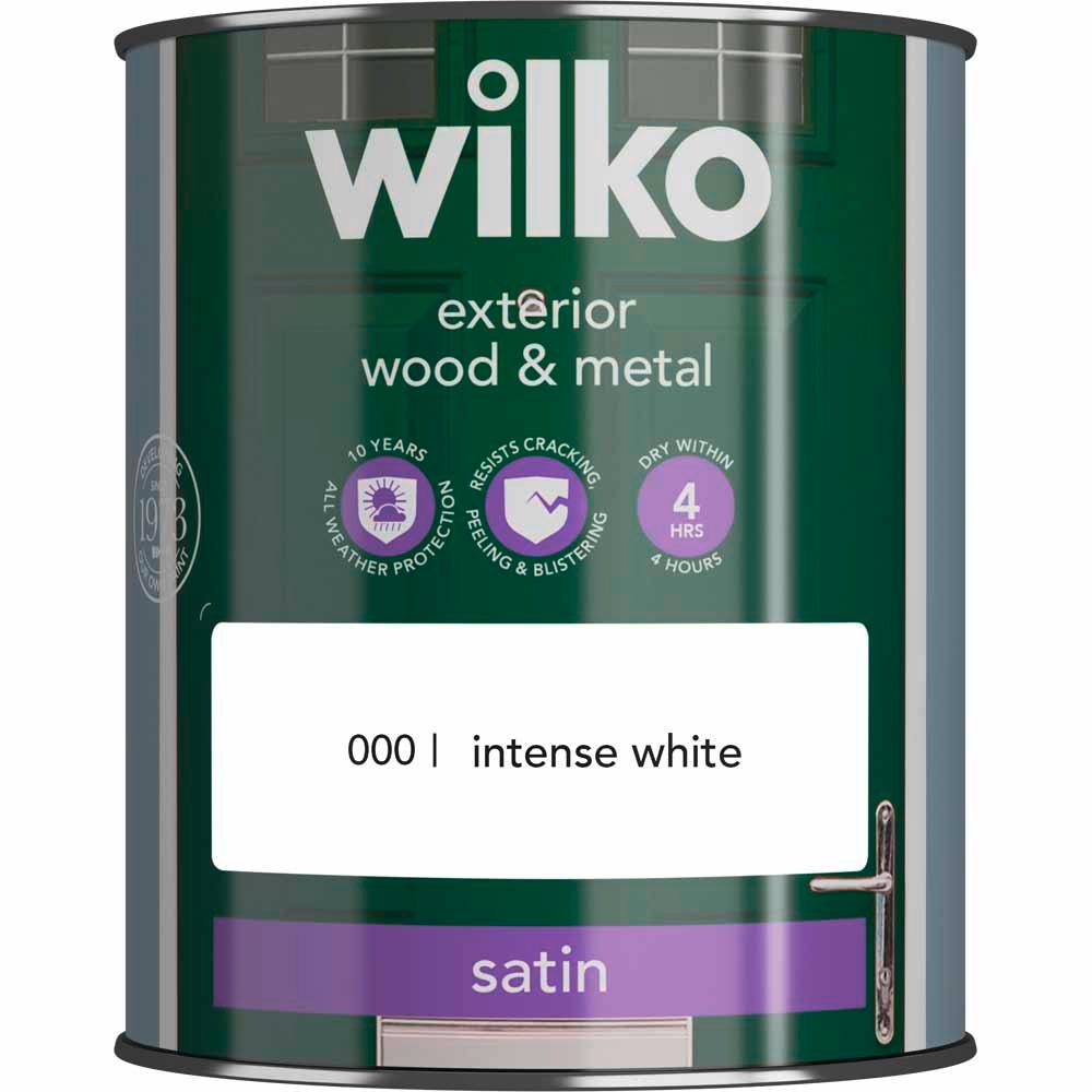 Wilko Wood and Metal Pure Brilliant White Satin Paint 750ml Image 2